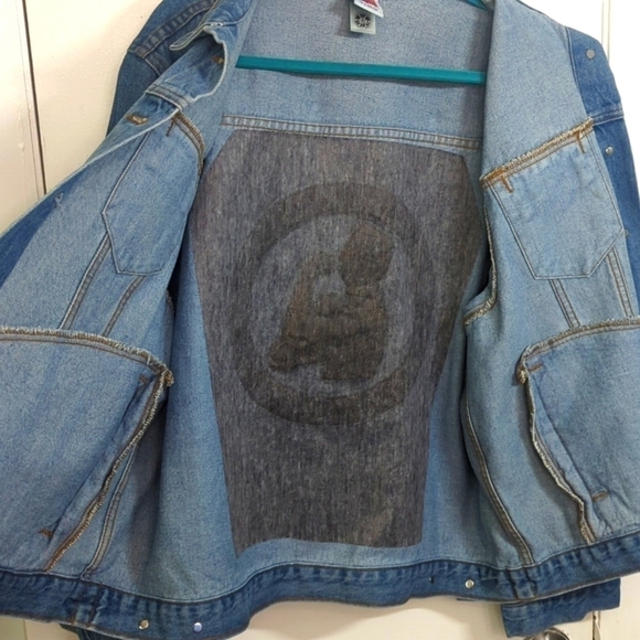 Wow- Rosie the Riveter Women's Labor Union Mint Vintage Denim Jacket sz XL - Picture 7 of 9